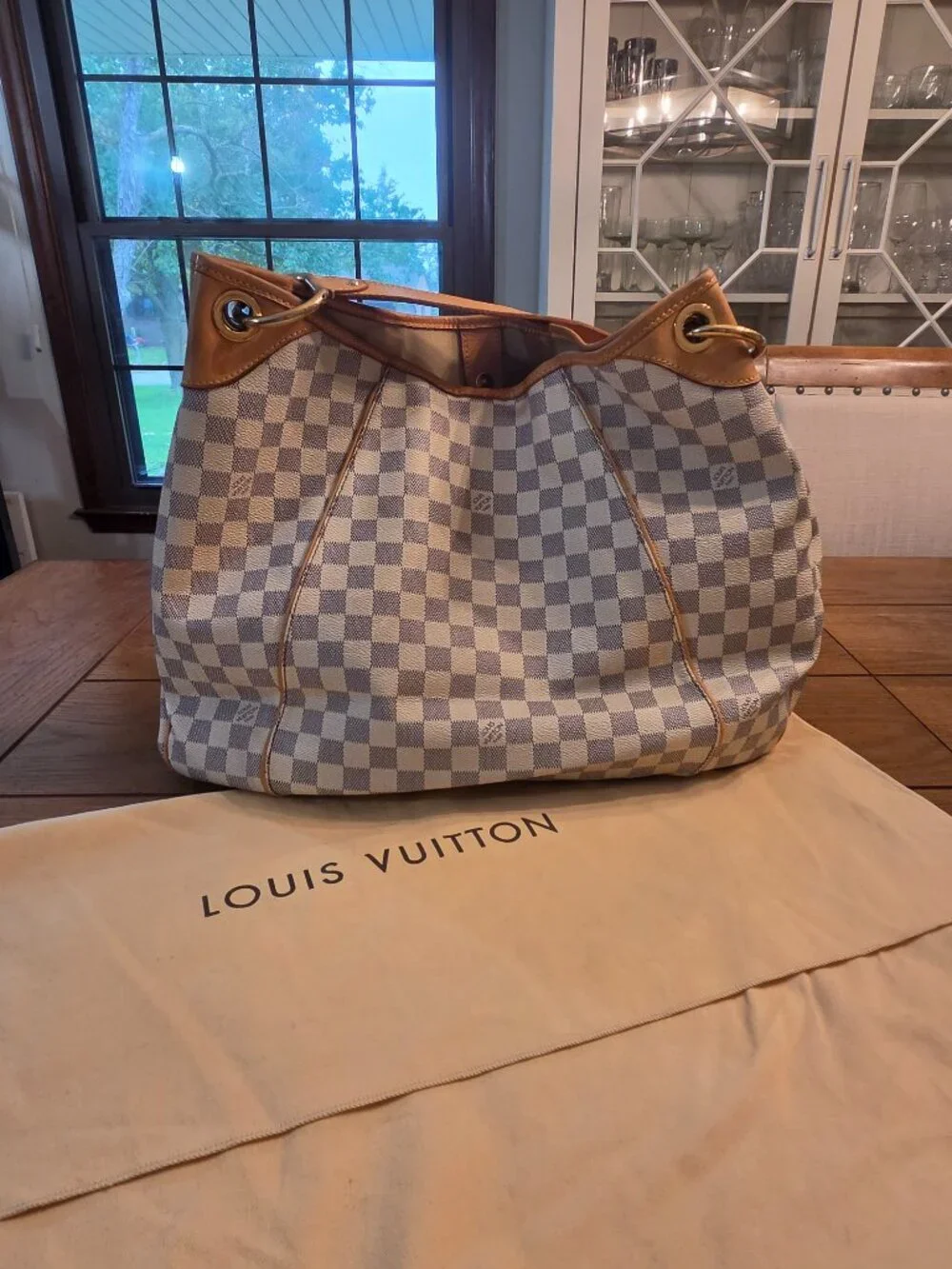 Louis Vuitton Damier Azur Galliera GM Shoulder Bag
